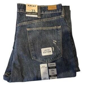 Ariat Jeans Womens NWT Ultra High Rise Tomboy Distressed Straight Jean Sz 33 Reg